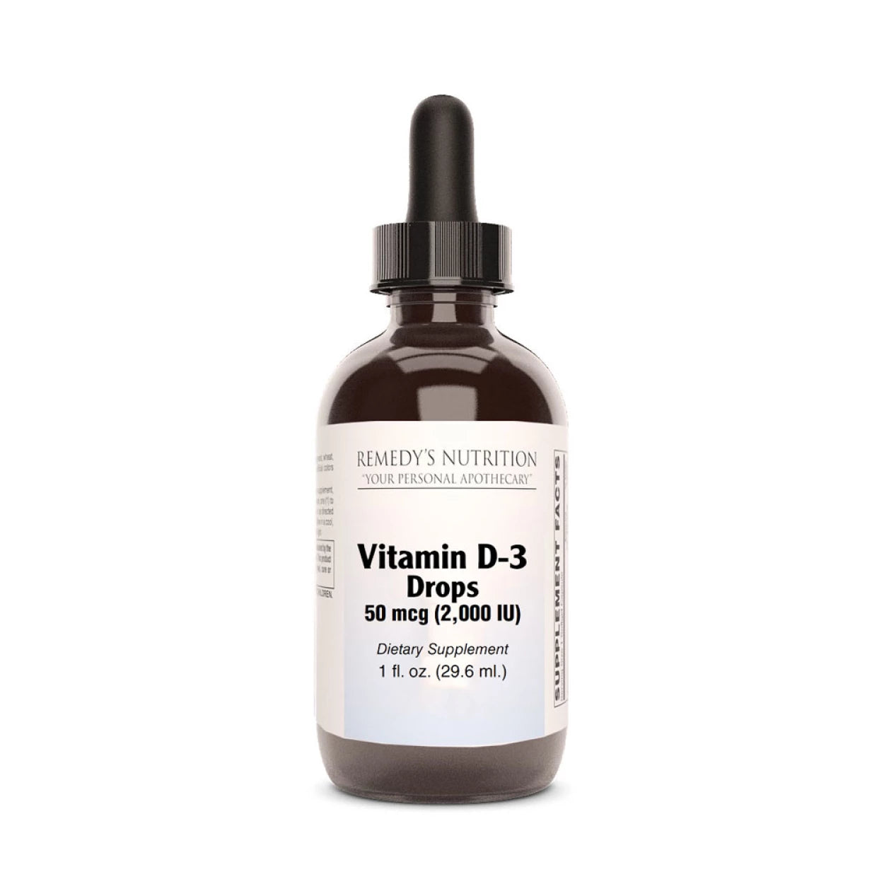 Gotas de vitamina D-3 | 2000 UI, 1 onza líquida