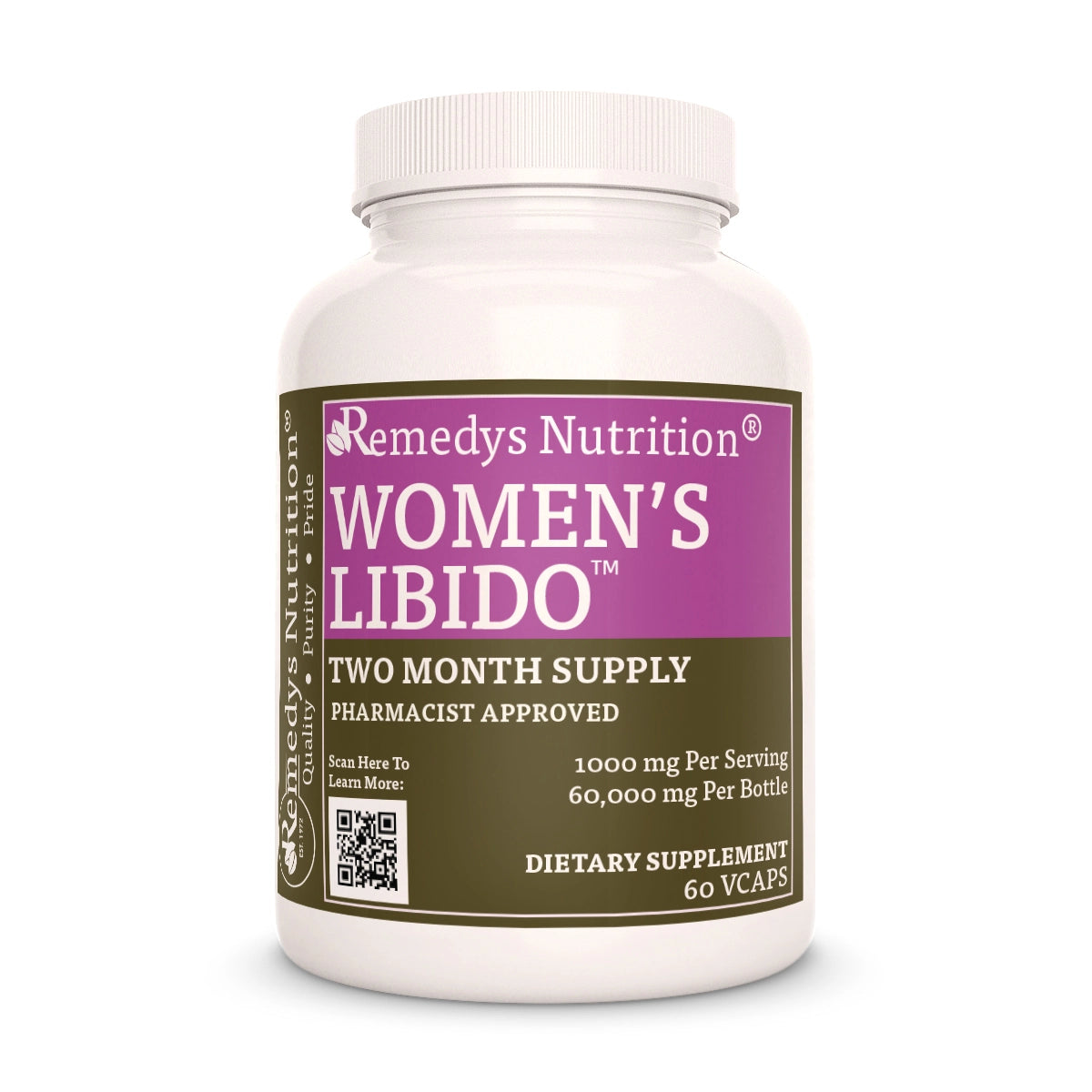 Libido™ des femmes | 1000 mg, 60 gélules végétaliennes