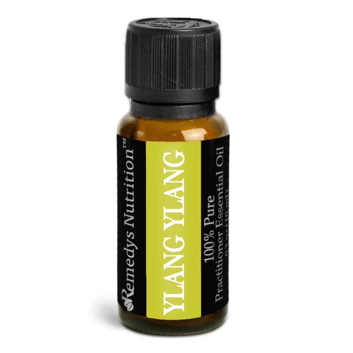 Image of Remedy's Nutrition® Ylang Ylang Essential Oil Topical Aromatherapy front bottle. Practitioner Oils. 