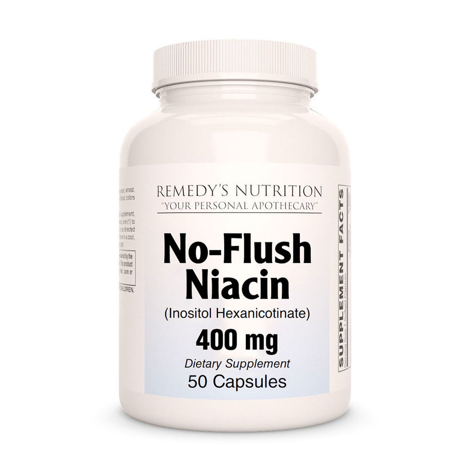 Niacine sans rinçage (vitamine B-3) | 400 mg, 50 gélules végétaliennes 