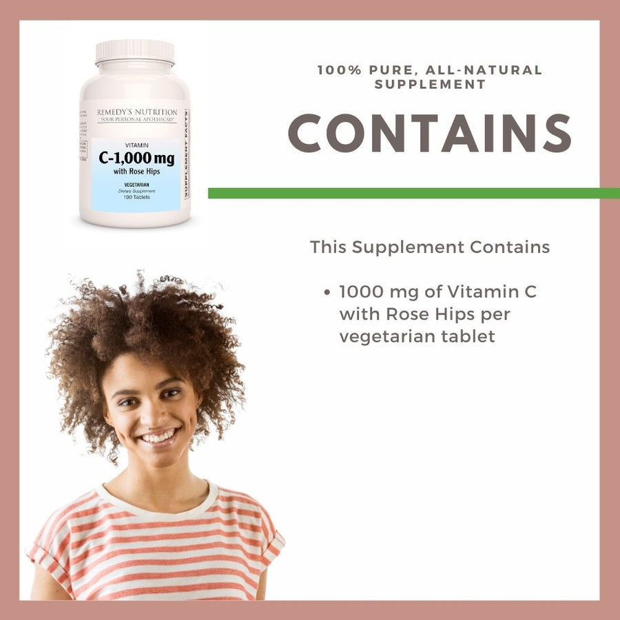 Vitamin C w/ Rose Hips Capsules
